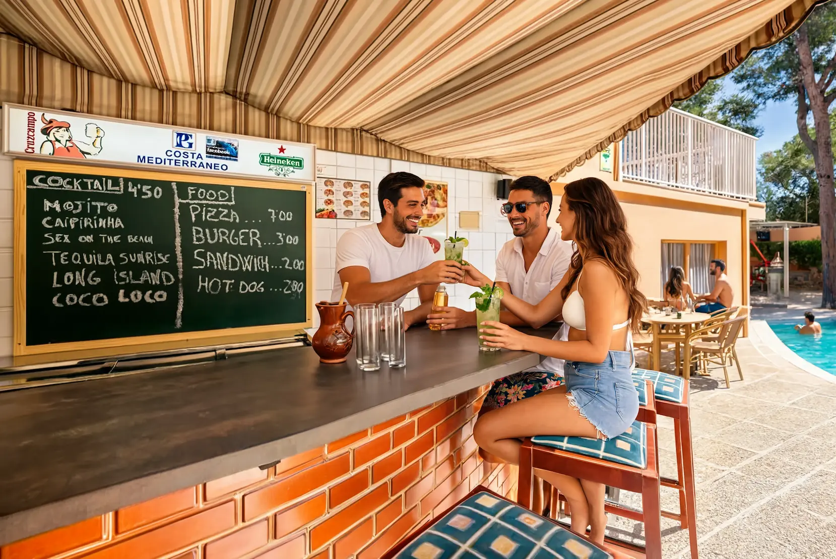 Bar piscina hotel